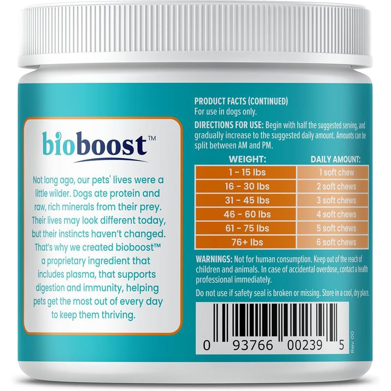 Solid Gold Dog Allergy Relief Chews - Wild Alaskan Salmon Oil for Dogs - Bacon Flavor - 120 Ct - Dog Allergy Chews, 120 Count