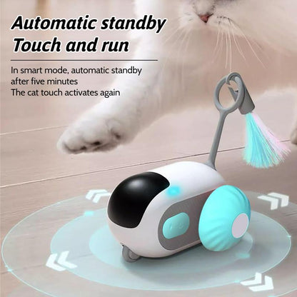 Cat Toys for Indoor Cats, Smart Interactive Cat Toy with Two-Speed Adjustment, Remote Control USB Rechargeable Automatic Cat Exercise Toys for Bored Indoor Adult Cats Kittens