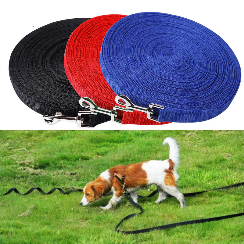Long Dog Training Leash for Obedience and Recall - Available in 6, 15, 23, 33, 50, and 100 Feet