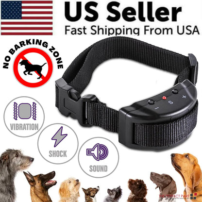Automatic Anti-Bark Control Collar for Dogs - Suitable for Large, Medium, and Small Breeds