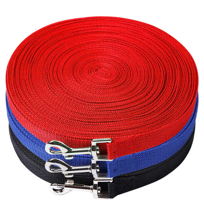 Long Dog Training Leash for Obedience and Recall - Available in 6, 15, 23, 33, 50, and 100 Feet