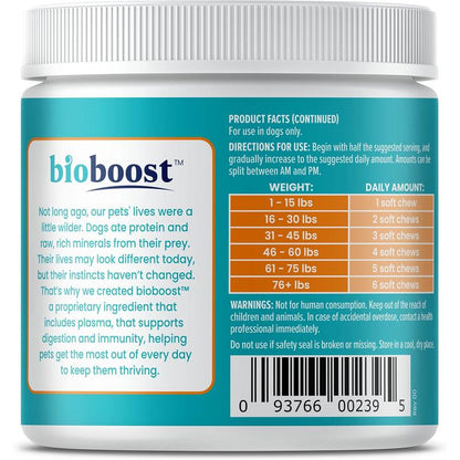 Solid Gold Dog Allergy Relief Chews - Wild Alaskan Salmon Oil for Dogs - Bacon Flavor - 120 Ct - Dog Allergy Chews, 120 Count