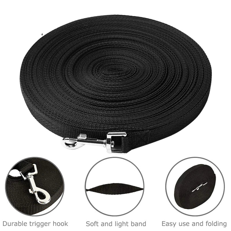 Long Dog Training Leash for Obedience and Recall - Available in 6, 15, 23, 33, 50, and 100 Feet