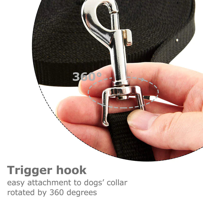 Long Dog Training Leash for Obedience and Recall - Available in 6, 15, 23, 33, 50, and 100 Feet